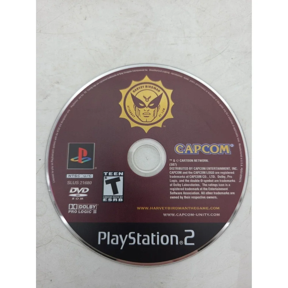 Harvey Birdman: Attorney at Law (PlayStation 2, PS2) -Tested Disc Only
